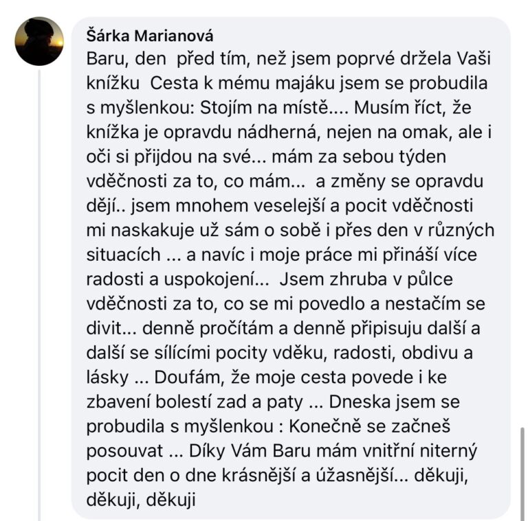 Recenze knihy Cesta k mému majáku - Bára Englischová