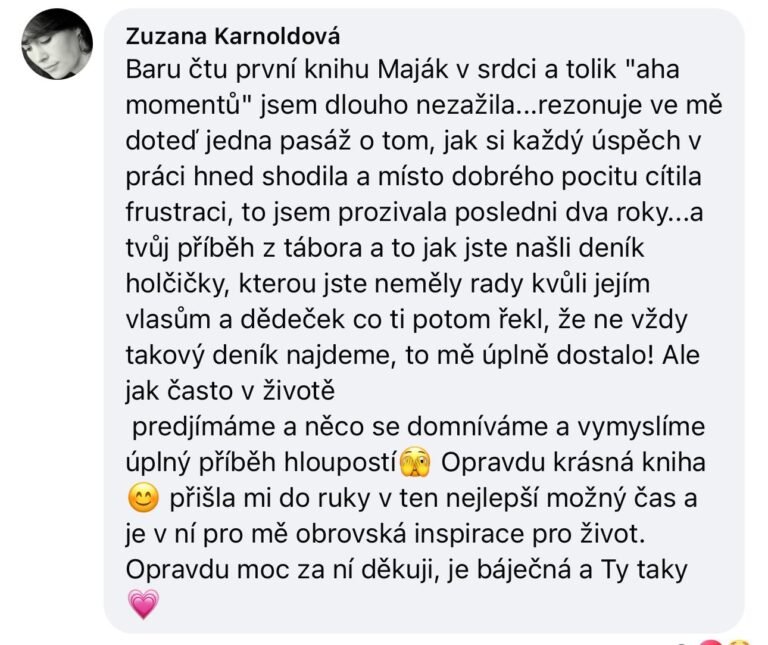 Recenze knihy Barbora Englischová Maják v srdci
