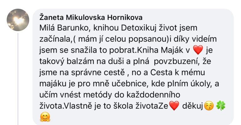 Recenze knihy Cesta k mému majáku - Bára Englischová