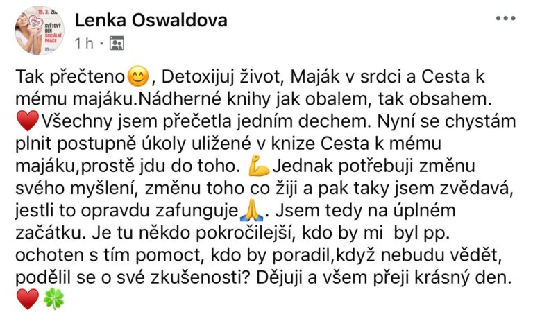 Recenze knihy Barbora Englischová Maják v srdci